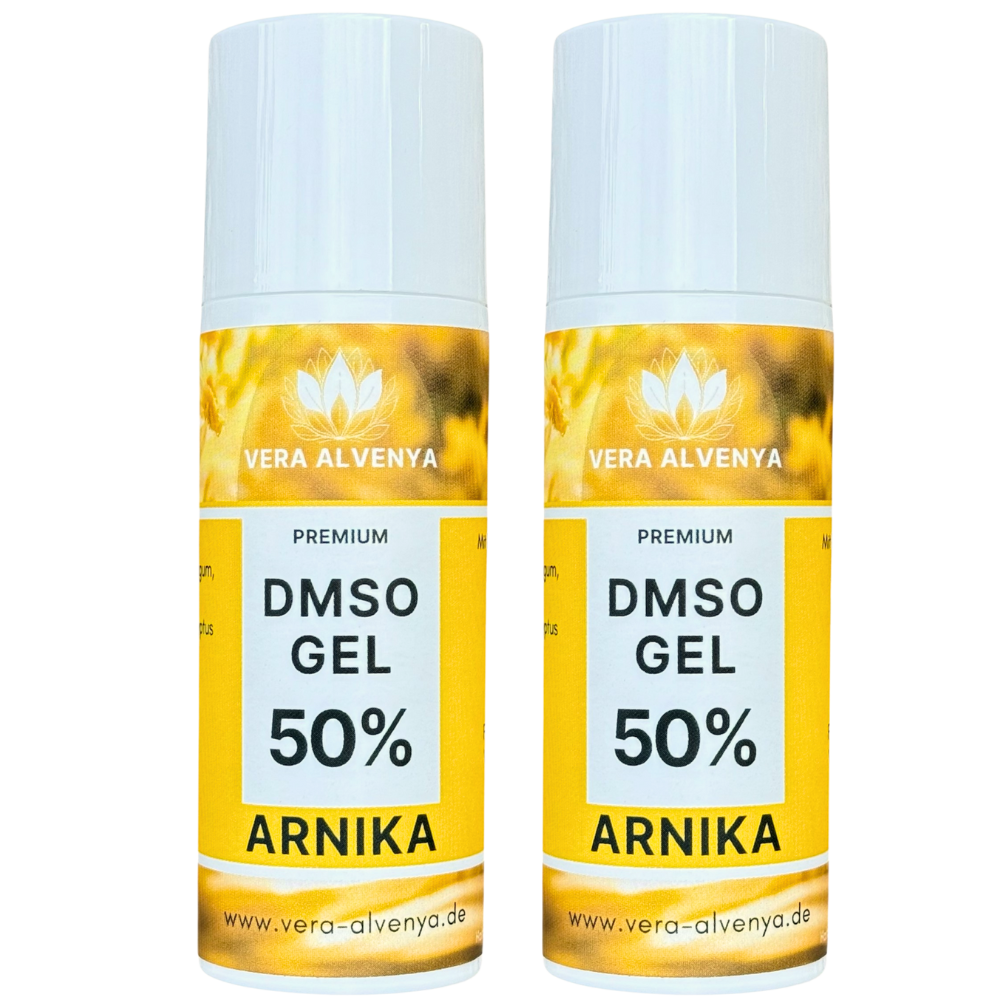 2x DMSO Gel 50%, mit Arnika Auszug aus Bio Blüten, DMSO mit 99,9% Reinheit