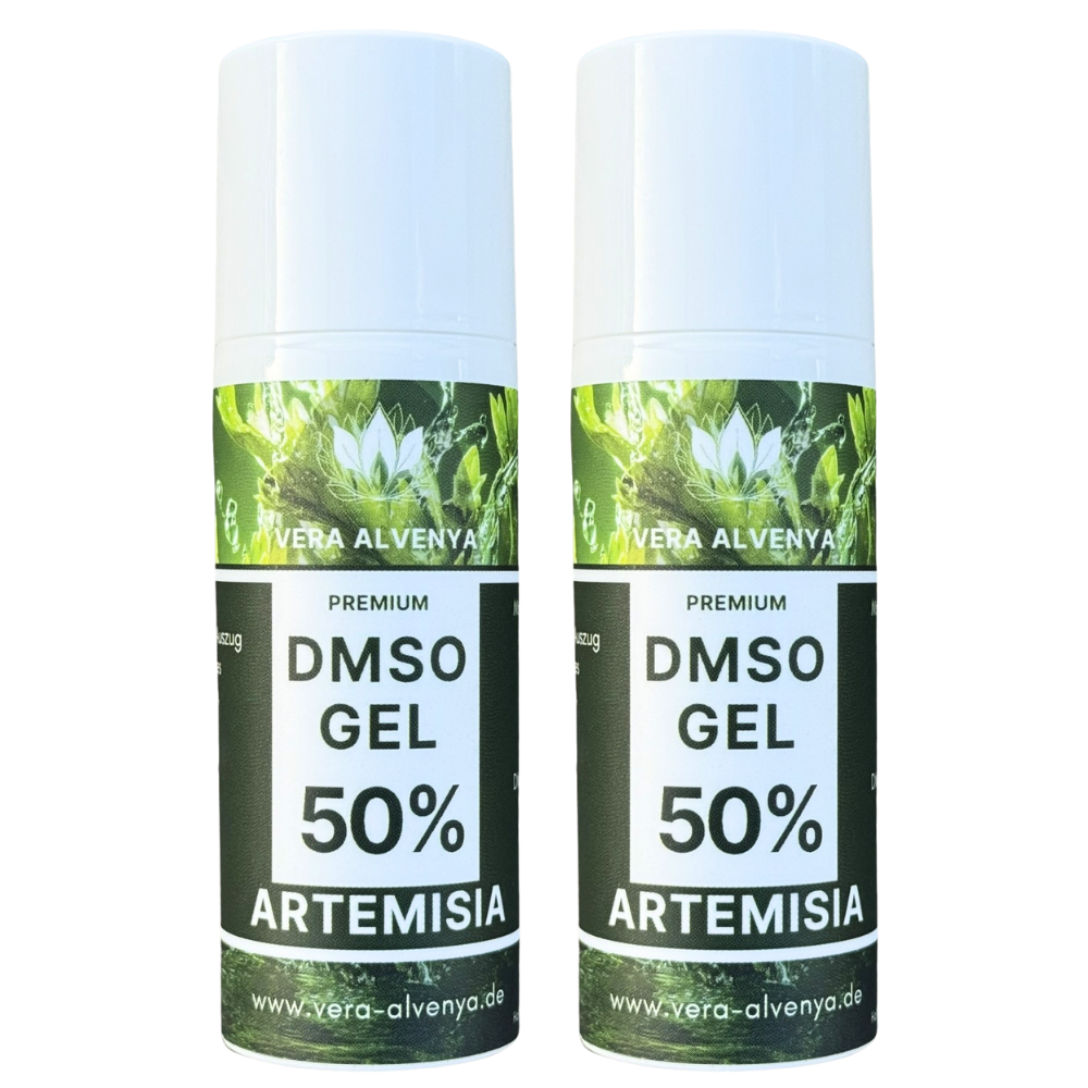 2x DMSO Artemisia Gel - 50% DMSO in 99,9 Reinheit mit Beifuss Auszug und H2O2 Dimethysulfoxid 50ml