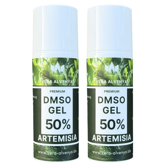 2x DMSO Artemisia Gel - 50% DMSO in 99,9 Reinheit mit Beifuss Auszug und H2O2 Dimethysulfoxid 50ml