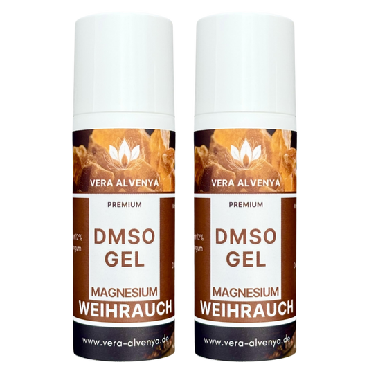 2x DMSO Magnesium Weihrauch Gel - 50% DMSO in 99,9 Reinheit mit Magnesiumöl und Weihrauchextrakt Dimethysulfoxid 50ml